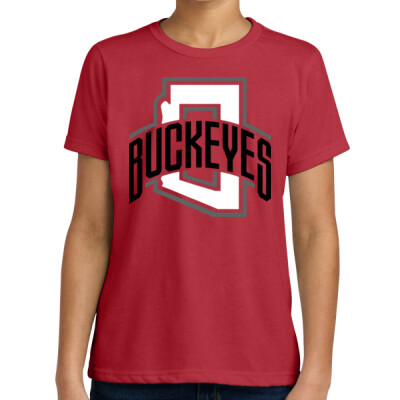Buckeyes Red Youth Tee Thumbnail