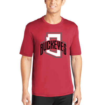 Buckeyes Red Adult Unisex Dri-Fit Tee Thumbnail