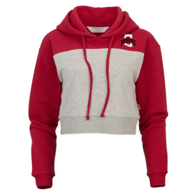 Buckeyes Women's Cropped Fleece Hooded Sweatshirt Thumbnail